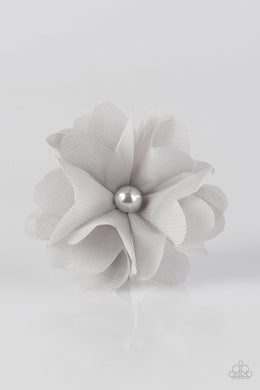 Winter Formal Silver Hair Clip