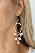Load image into Gallery viewer, Cyber Chime Rose Gold Earrings