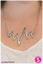 Load image into Gallery viewer, In A Heartbeat Silver Necklace