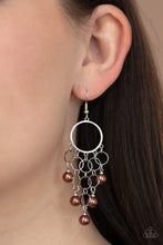 Load image into Gallery viewer, When Life Gives You Pearls Brown Earrings