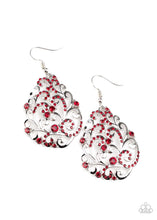 Load image into Gallery viewer, Winter Garden Red Earrings