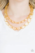 Load image into Gallery viewer, Ice Bank Gold Acrylic Necklace