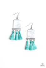 Load image into Gallery viewer, Tassel Retreat Blue Tassel Earrings