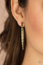 Load image into Gallery viewer, Grungy Grit Brass Earrings