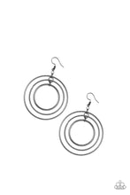 Load image into Gallery viewer, Rippling Radiance Black Earrings