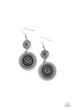 Load image into Gallery viewer, Bohemian Bedazzle Purple Earrings