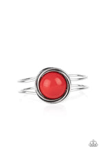 Load image into Gallery viewer, Take It from the Pop Red Hinged Bracelet