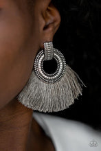 Load image into Gallery viewer, I Am Spartacus Silver Tassel Earrings