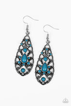 Load image into Gallery viewer, Fantastically Fanciful Blue Earrings