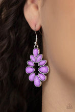 Load image into Gallery viewer, Burst Into Teardrops Purple Earrings