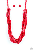 Load image into Gallery viewer, Tahiti Tropic Red Wood Necklace