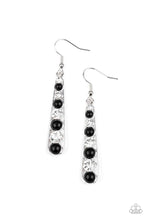 Load image into Gallery viewer, Drawn Out Drama Black Earrings