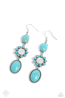 Carefree Cowboy Turquoise Earrings