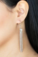 Load image into Gallery viewer, Drop Dead Dainty White Earrings