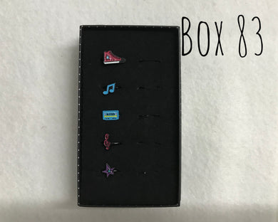 Starlet Shimmer Retro Rings Box 83
