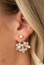 Load image into Gallery viewer, Crystal Constellations Gold Jacket Earrings