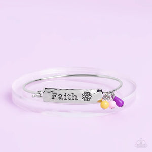 Flirting with Faith Purple Bangle