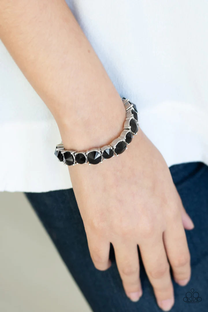 Born to Bedazzle Black Bracelet