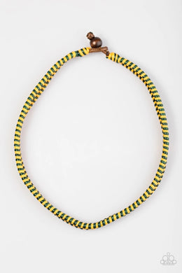 Traversing Mountain Yellow/Green Urban Necklace