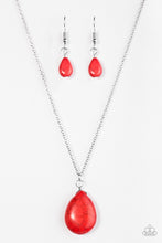 Load image into Gallery viewer, Stone Solo Red Necklace