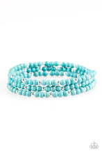 Load image into Gallery viewer, Stone Paradise Blue Coil Bracelet