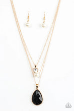 Load image into Gallery viewer, Midnight Martinis Gold Necklace
