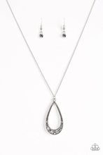 Load image into Gallery viewer, Teardrop Tease Silver Necklace