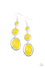 Load image into Gallery viewer, Retro Reality Yellow Earrings