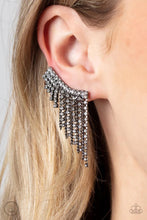 Load image into Gallery viewer, Thunderstruck Sparkle Black Ear Crawlers