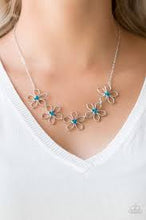 Load image into Gallery viewer, Hoppin Hibiscus Blue Necklace