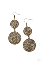 Load image into Gallery viewer, Road Trip Paradise Brass Earrings