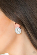 Load image into Gallery viewer, What Should I Bling White Post Earrings