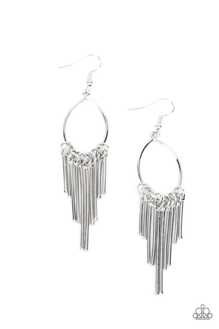 Mood Swing Silver Earrings