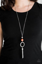 Load image into Gallery viewer, Bold Balancing Act Orange Necklace