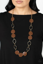 Load image into Gallery viewer, Posh Promenade Brown Necklace