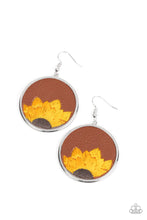 Load image into Gallery viewer, Sun Kissed Sunflowers Brown Earrings