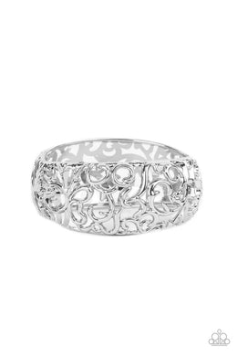 Courtyard Couture Silver Hinged Bracelet