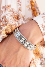 Load image into Gallery viewer, Tributary Treasure Silver Hinged Bracelet