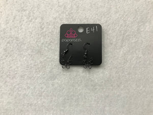 Starlet Shimmer Wire Butterfly Black Earrings #41