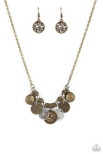 Load image into Gallery viewer, To Coin a Phrase Brass Necklace