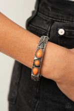 Load image into Gallery viewer, Radiant Ruins Orange Hinged Bracelet