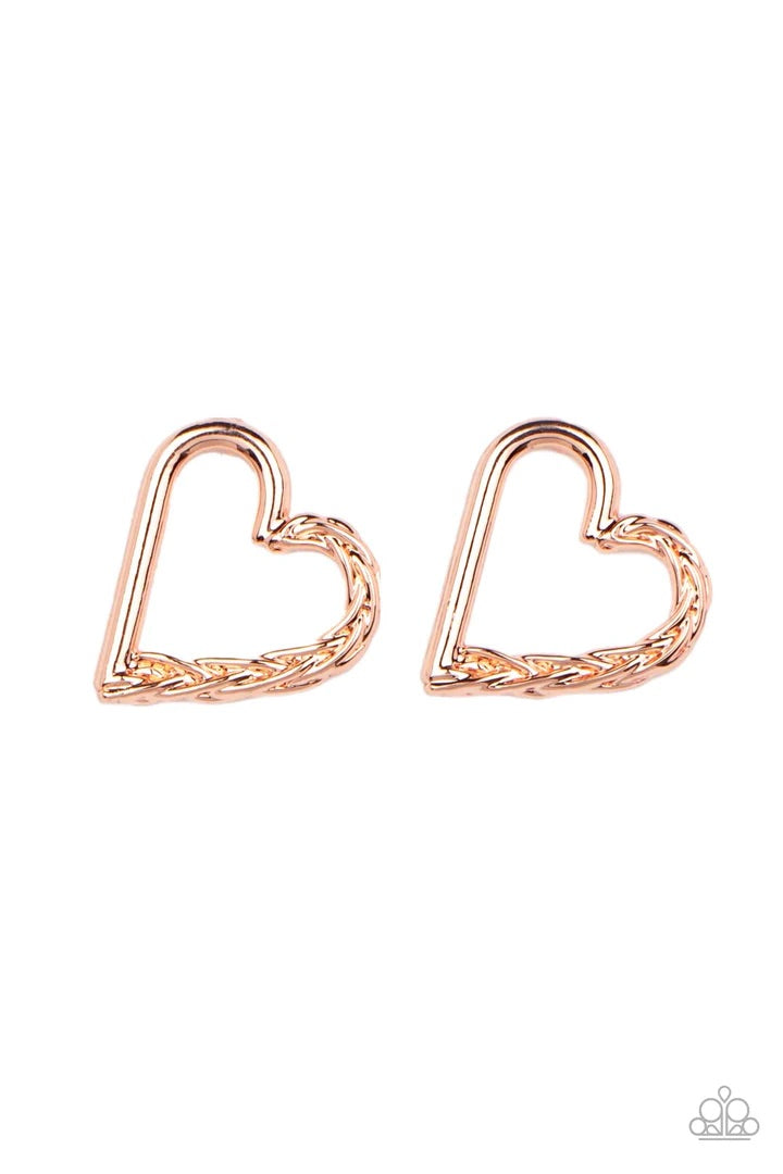 Cupid Who Copper Post Earrings