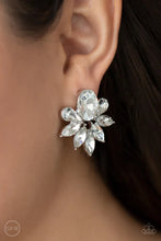 Load image into Gallery viewer, Fearless Finesse White Clip On Earrings