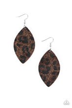 Load image into Gallery viewer, Grr-irl Power Brown Leather Earrings