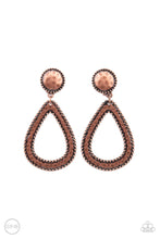 Load image into Gallery viewer, Beyond the Borders Copper Clip On Earrings