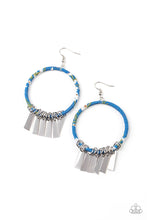 Load image into Gallery viewer, Garden Chimes Blue Earrings