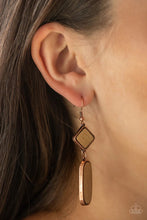 Load image into Gallery viewer, You Wood Be So Lucky Copper Wood Earrings