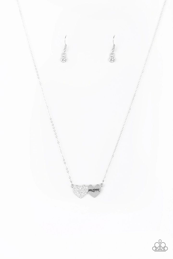 Mama Knows Best White Necklace