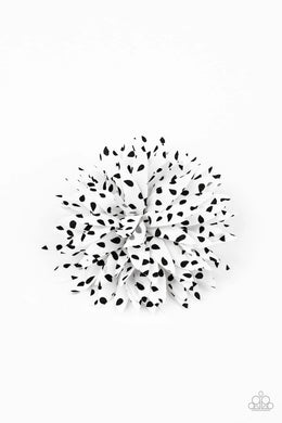 Polka Panache White Hair Clip