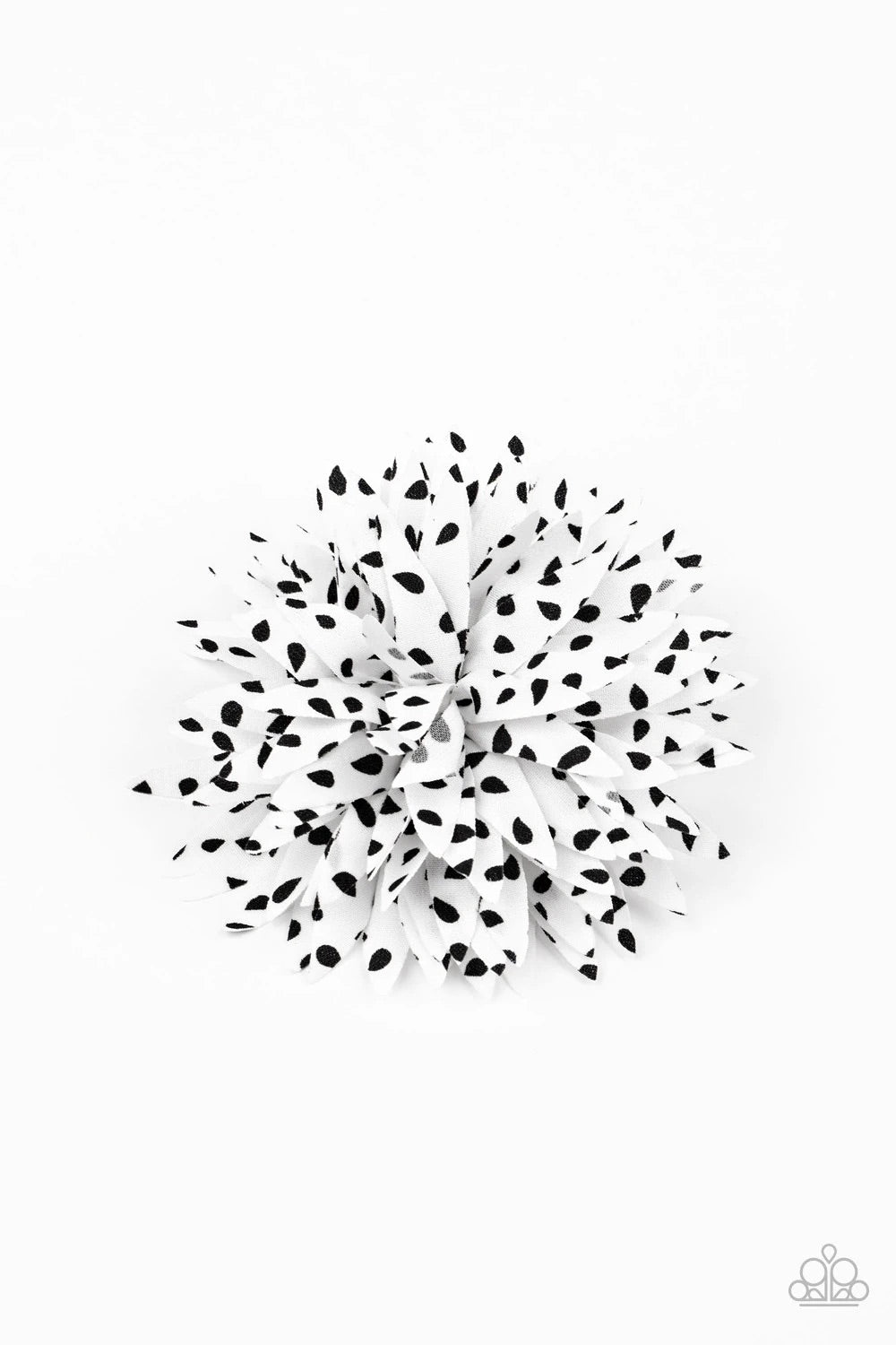 Polka Panache White Hair Clip